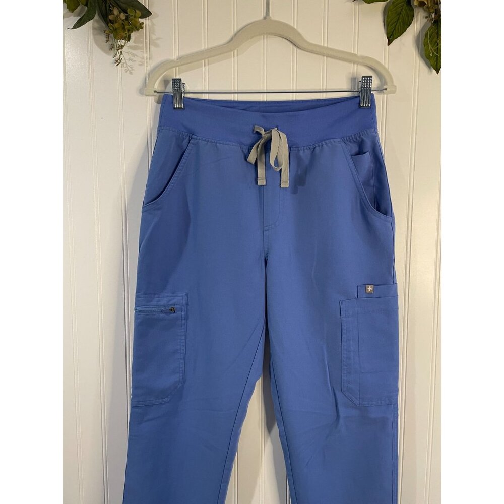 Figs Womens Technical Collection Jogger Scrub Pants In Blue S Adjustable Waist - Picture 3 of 12